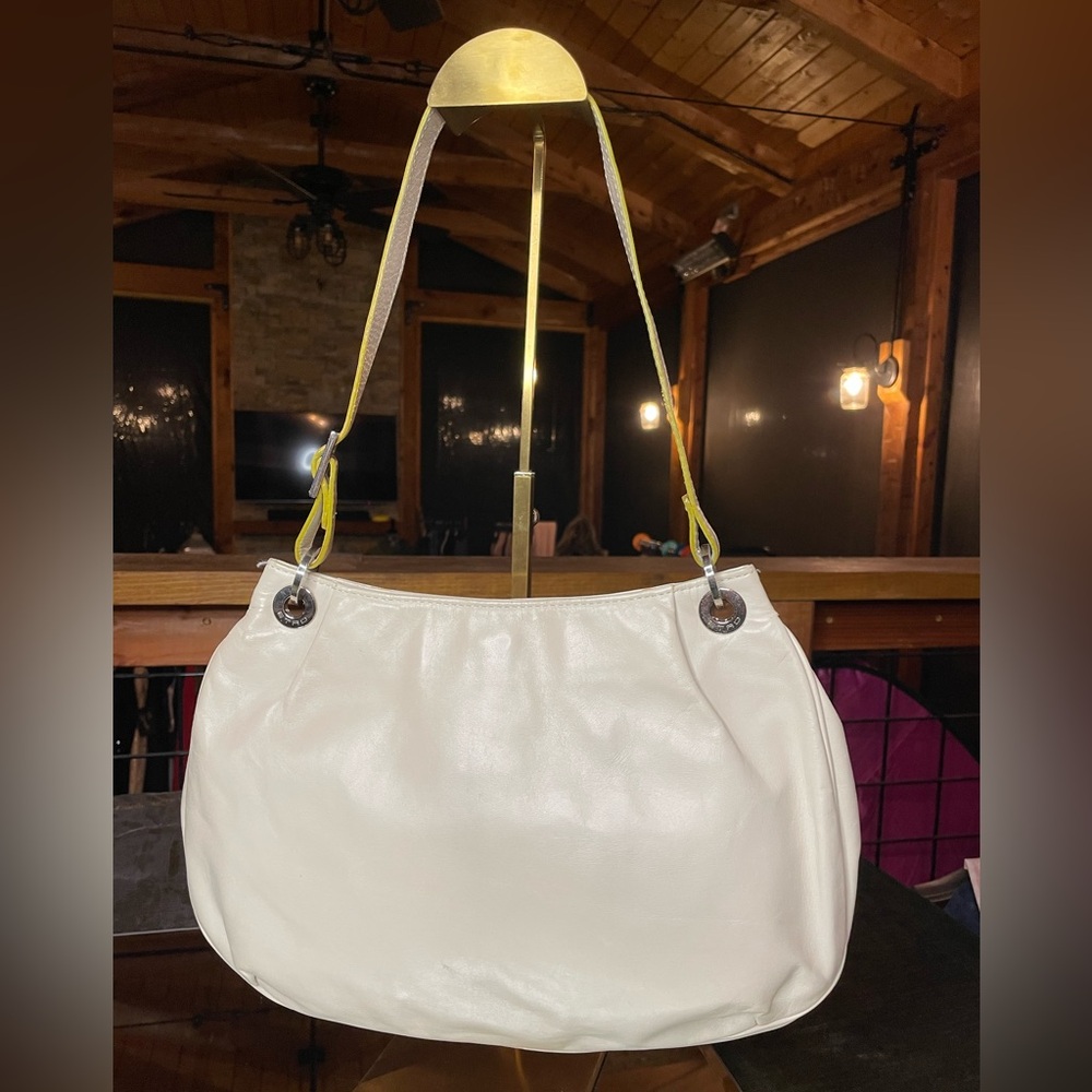 Etro off-white leather shoulder bag